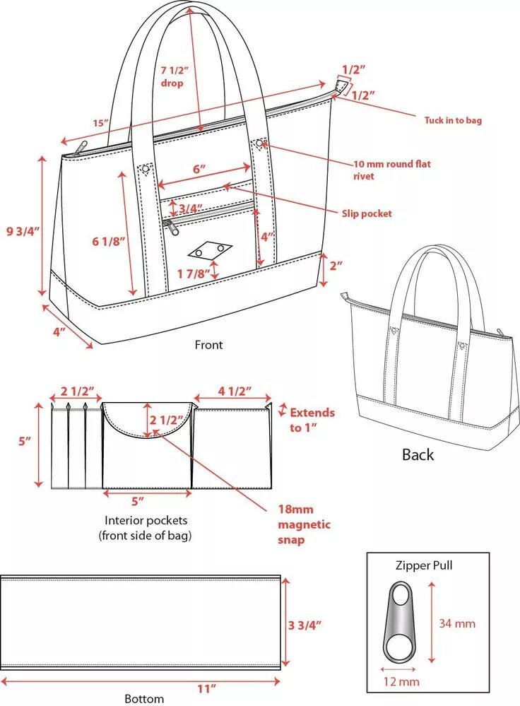 Пошив пляжной сумки на молнии выкройка размер Costurar sacolas, Padrões sacola, Bag quilt