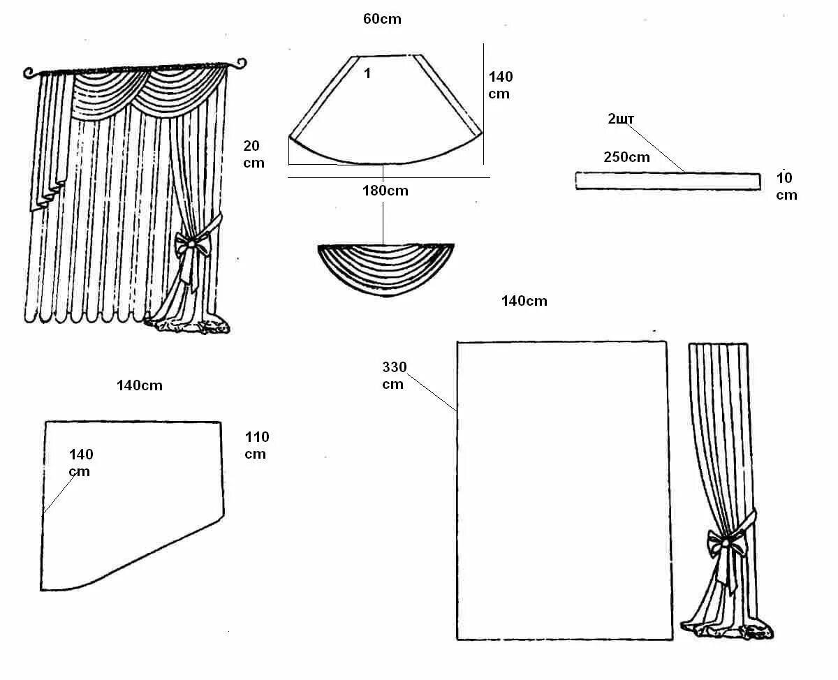 Пошив штор своими руками выкройки Пин на доске Curtain decor