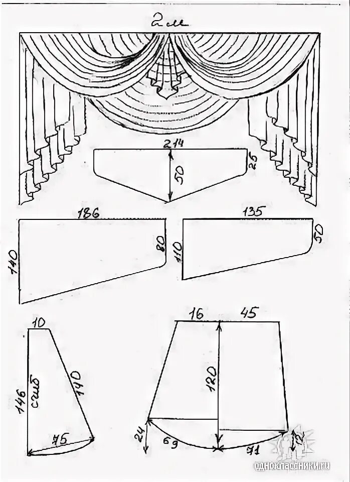 Пошив штор своими руками выкройки Одноклассники Выкройки, Самодельные шторы, Шторы своими руками