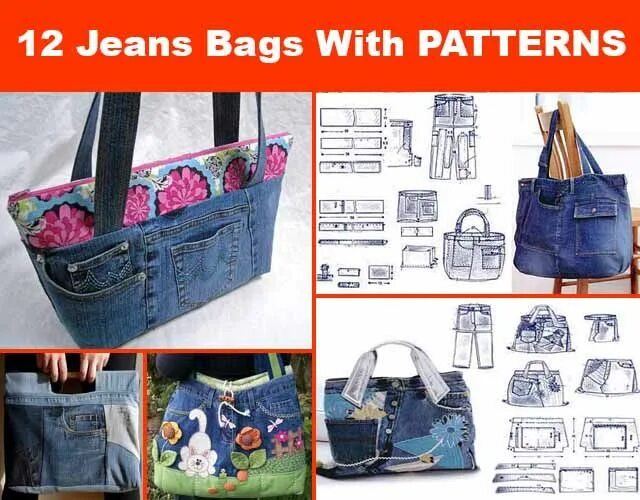 Пошив сумки из старых джинсов выкройка Diy bags jeans, Recycled jeans bag, Denim bag patterns