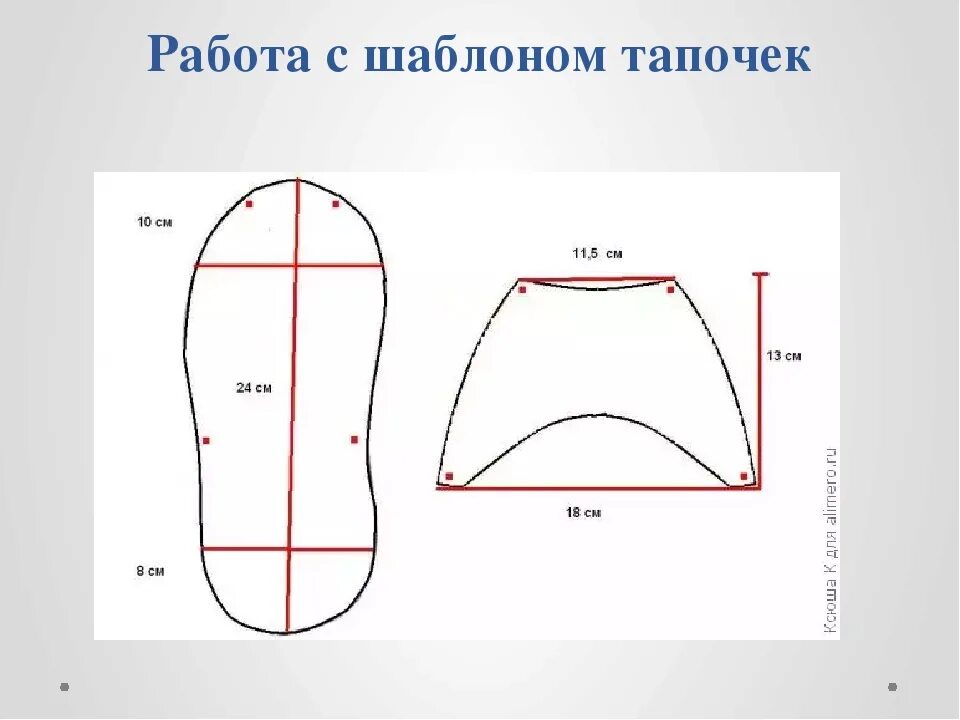 Пошив своими руками выкройки Выкройки домашних тапочек своими руками с размерами - журнал 13malyshok.ru