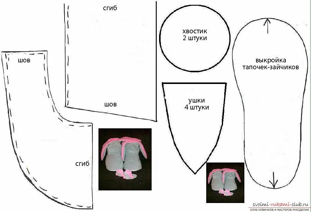Пошив тапочек своими руками выкройка Самодельные угги. своими руками