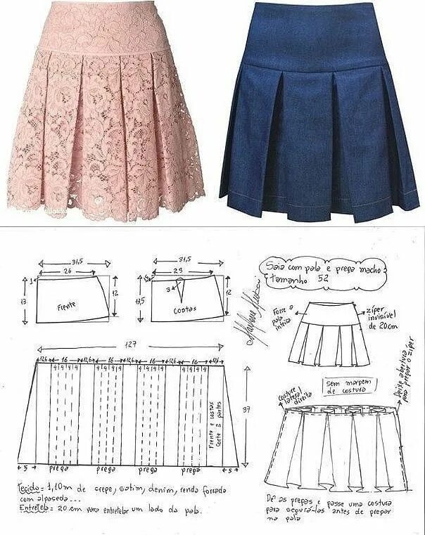 Пошив юбки выкройка Юбка в складку, 2 варианта по одной выкройке Clothing pattern design, Dress sewi