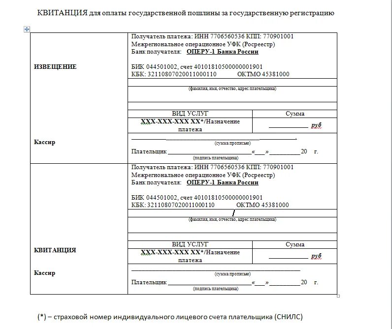 Пошлина на оформление квартиры Аренда земли госпошлина