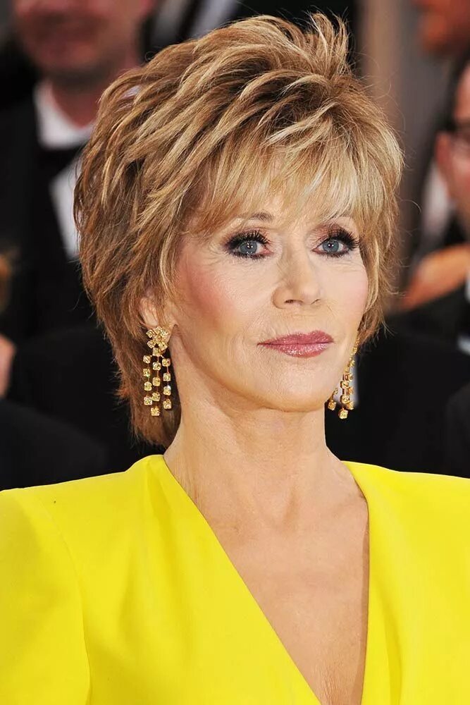 После 60 лет прически волос Feathered Pixie #pixie ❤ Jane Fonda hair looks are nothing but a guide t. Short 