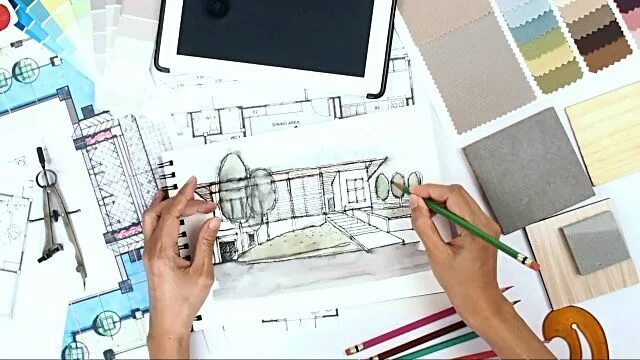 После какого класса идти на дизайнера интерьера architect-interior-designer-working-at-worktable-with-tablet-blue-video-id545538