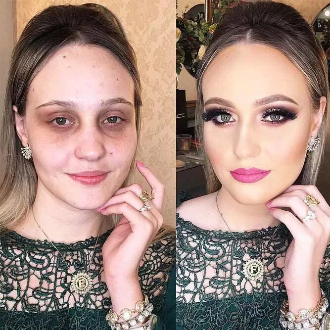 После макияжа болят глаза 40+ Incredible Before And After Makeup Transformations Amazing makeup transforma