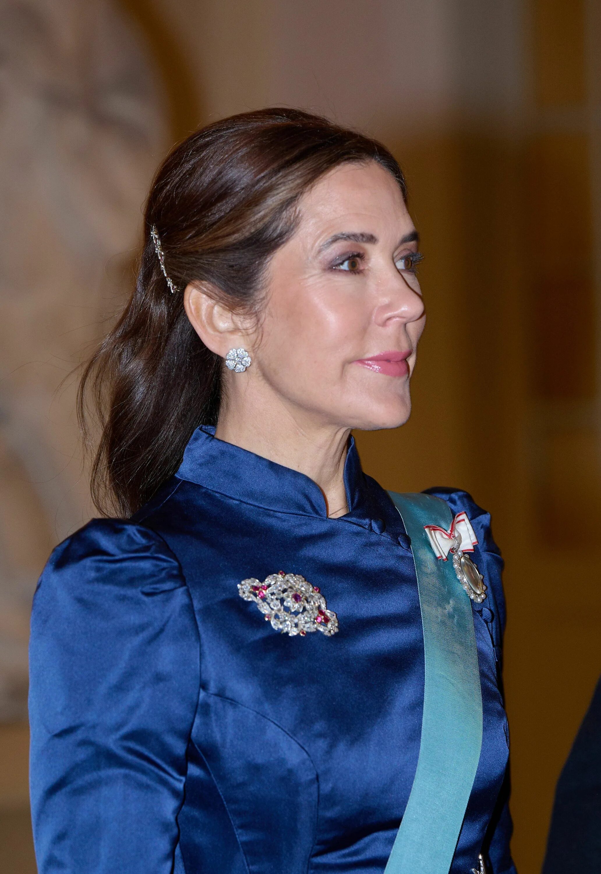 Последние фото королевы дании мэри The Crown Prince and Crown Princess of Denmark Attend 2024 New Year Reception fo