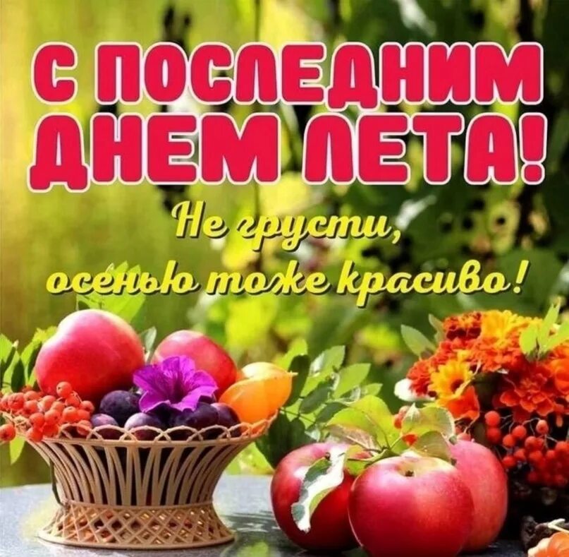 Последний день лета картинки новые Сегодня 31 августа - Последний день лета... 2023 Дневник депутатов МО ЮСП ВКонта