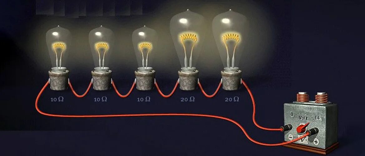 Последовательное и параллельное подключение лампочек 220 Последовательное и параллельное соединение лампочек: схема, как подключить, на 2