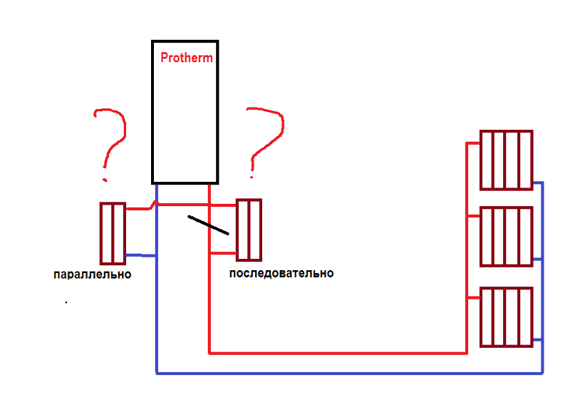 Последовательное подключение батарей отопления к газовому котлу Ответы Mail.ru: Можно ли так подключить радиатор отопления?