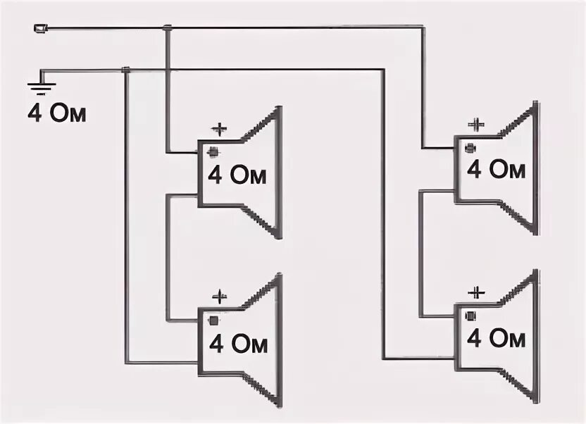 Последовательное подключение динамиков 4 ом Динамики в задние двери - Lada Калина Спорт, 1,4 л, 2008 года автозвук DRIVE2