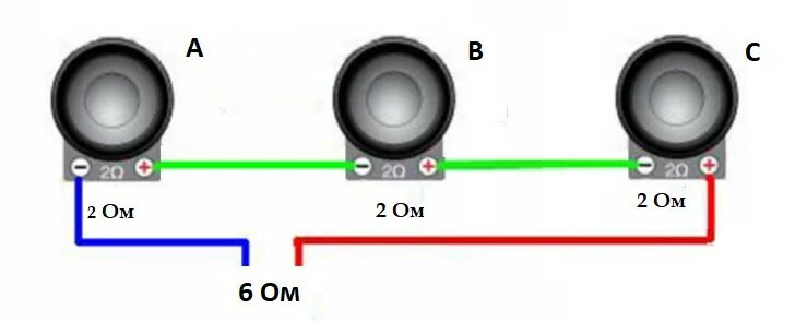 Последовательное подключение двух динамиков Скачать картинку КАК ПРАВИЛЬНО ПОДКЛЮЧИТЬ ДИНАМИКИ К № 16