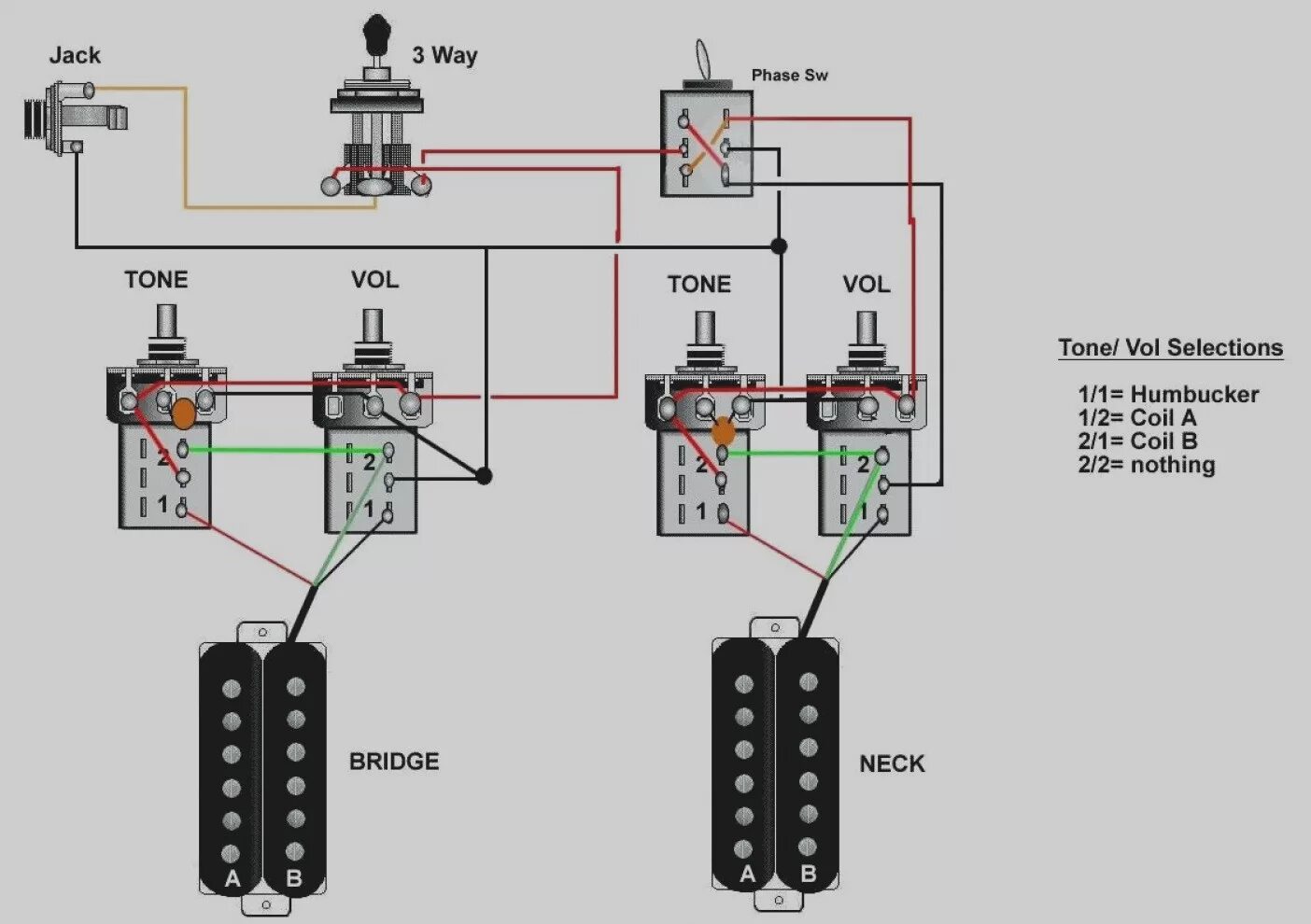 Последовательное подключение двух синглов в бас гитаре Coil Tap Wiring Diagram Push Pull Wiring Diagram Image