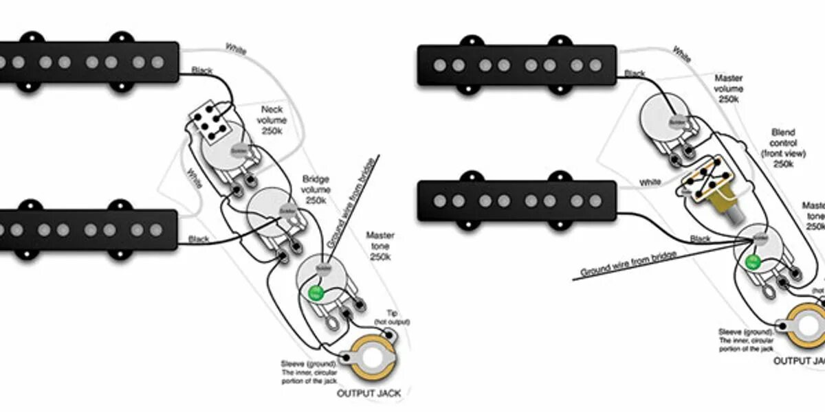 Последовательное подключение двух синглов в бас гитаре Bass Bench: Cheap and Easy Bass Mods - Premier Guitar