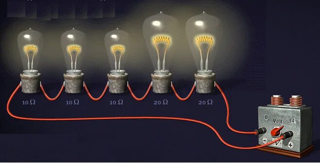 Последовательное подключение лампочек 12 вольт Өткiзгiштердi тiзбектей жалғауды зерделеу" - физика, уроки
