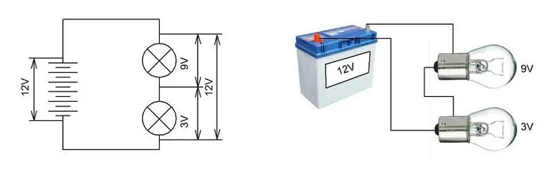 Последовательное подключение лампочек 12 вольт Ответы Mail.ru: преобразователь напряжения 24В-5В