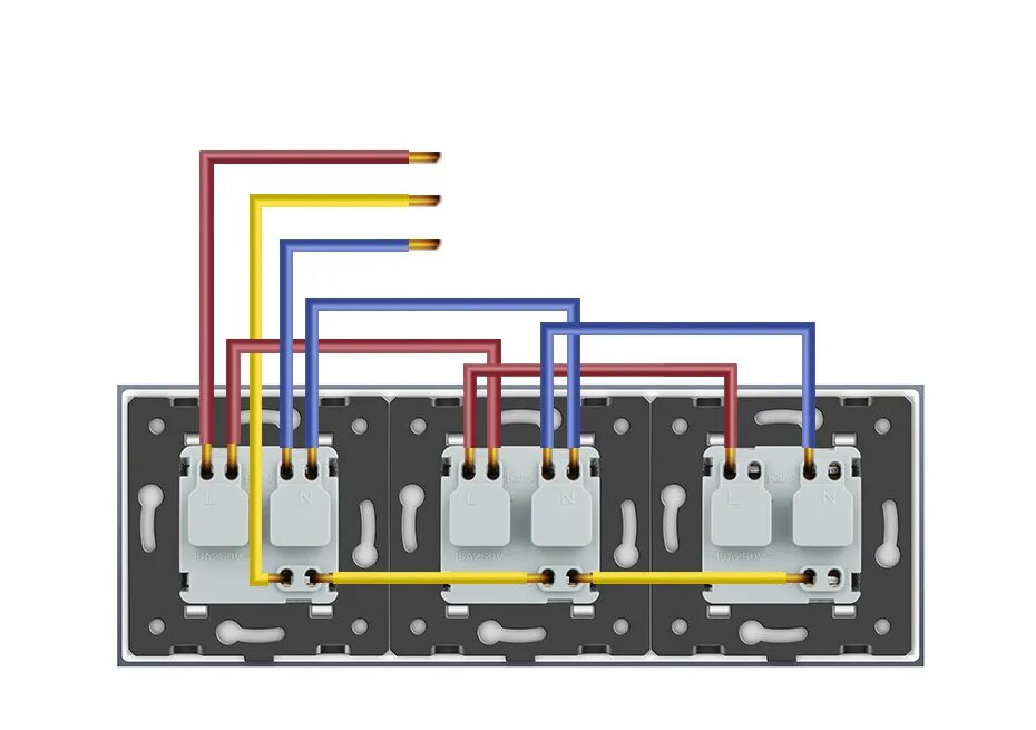Последовательное подключение розеток Livolo Lichtschalter Wechselschalter Funkschalter Wandsteckdose Steckdose Gold e