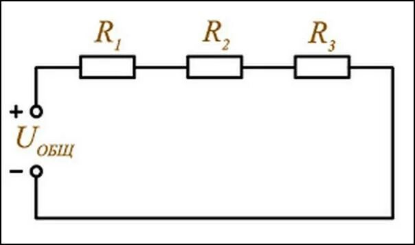 Последовательное соединение электрической цепи схема Падение напряжения на резисторе: как рассчитать, формулы
