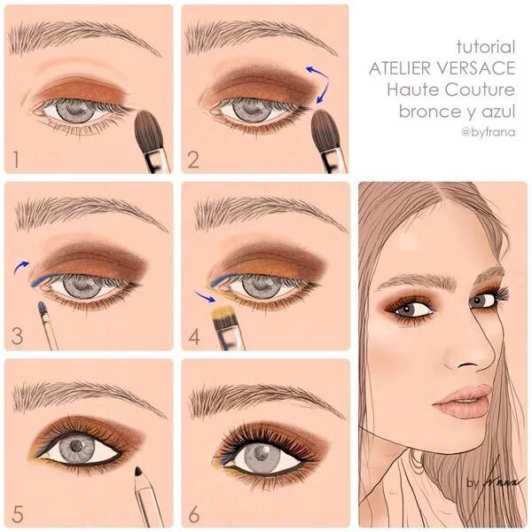 Последовательность макияжа глаз Copia la Tendencia! Maquillaje de Fiesta Maquillaje de ojos, Maquillaje discreto