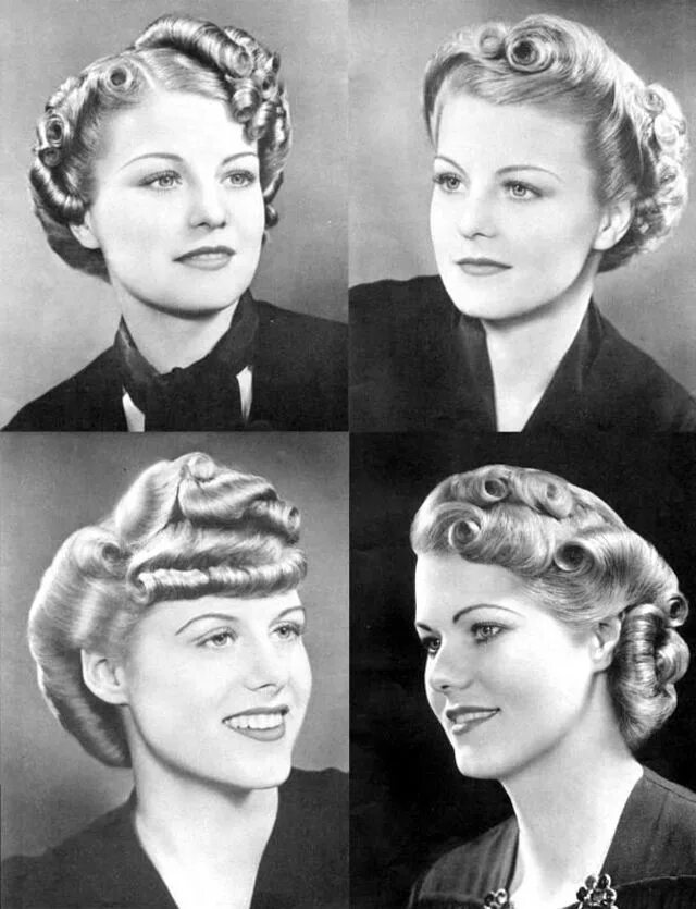 Послевоенные прически женские vintage everyday: Sleek and Wavy: Characteristics Defined the 30's Hairstyles fo