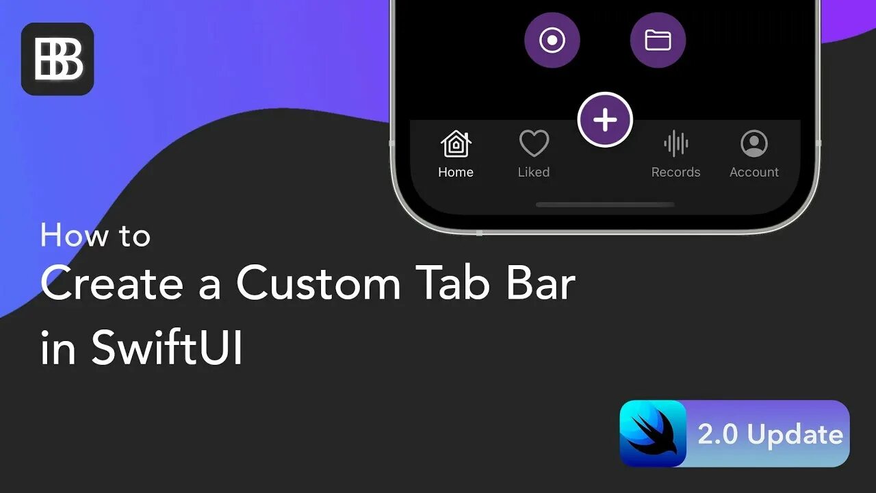 Послушать без подключения SwiftUI Tutorial - How to create a custom tab bar BLCKBIRDS - YouTube