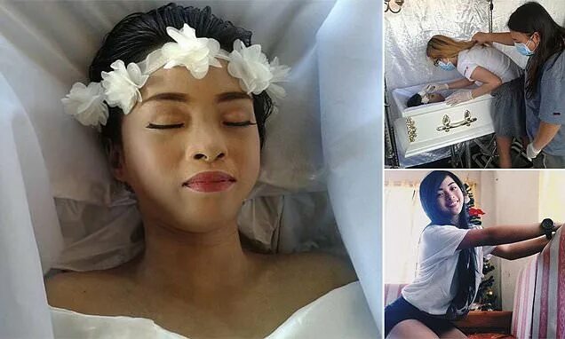 Посмертный макияж Bone cancer victim fulfills wish to 'die beautiful'