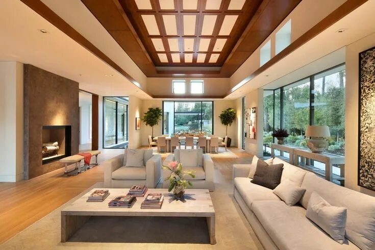 Посмотреть дизайн домов 246 Atherton Ave, Atherton, CA 94027 Zillow Earth tone living room, Contemporary