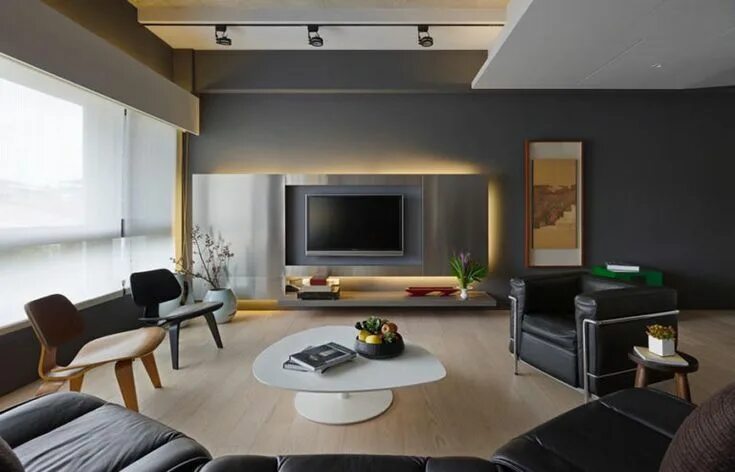 Посмотреть дизайн интерьера Parete TV: 47 Idee di Design Moderno e Minimal MondoDesign.it Lounge interiors, 