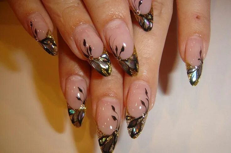 Посмотреть дизайн ногтей фото Pin by Алла on Ногти Creative nails, Creative nail designs, Gold nail art