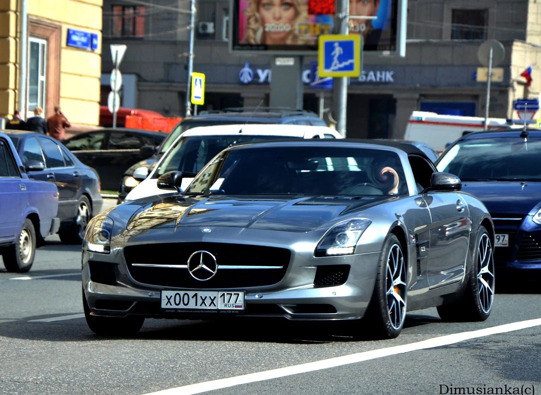 Посмотреть фото авто по номеру "х 001 хх 177" фото Mercedes-Benz SLS AMG. Россия