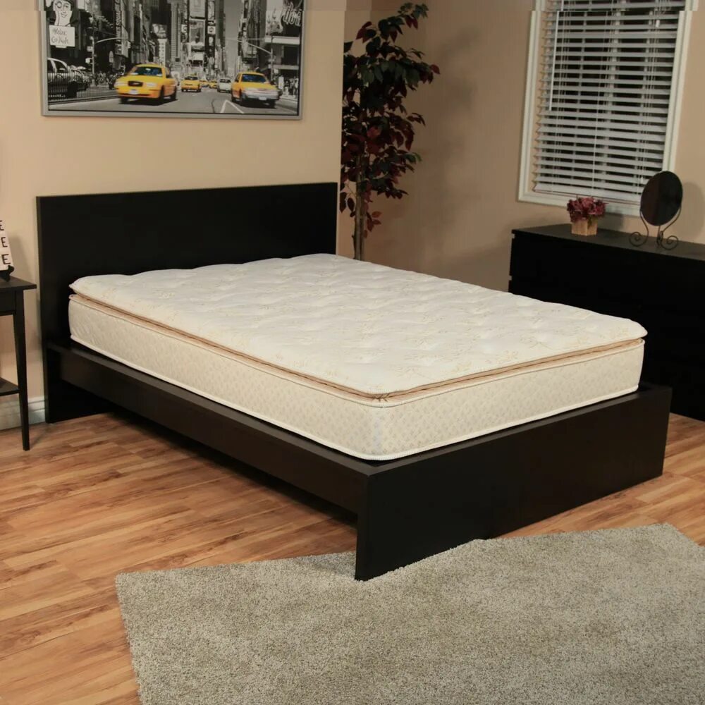 Посмотреть фото кровать NuForm 11" Medium Soft Pillow Top Mattress - Bed Bath & Beyond - 8931315 Brookly