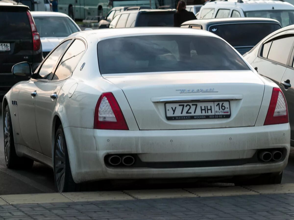 Посмотреть фото машины по номеру автомобиля "у 727 нн 16" фото Maserati Quattroporte. Россия