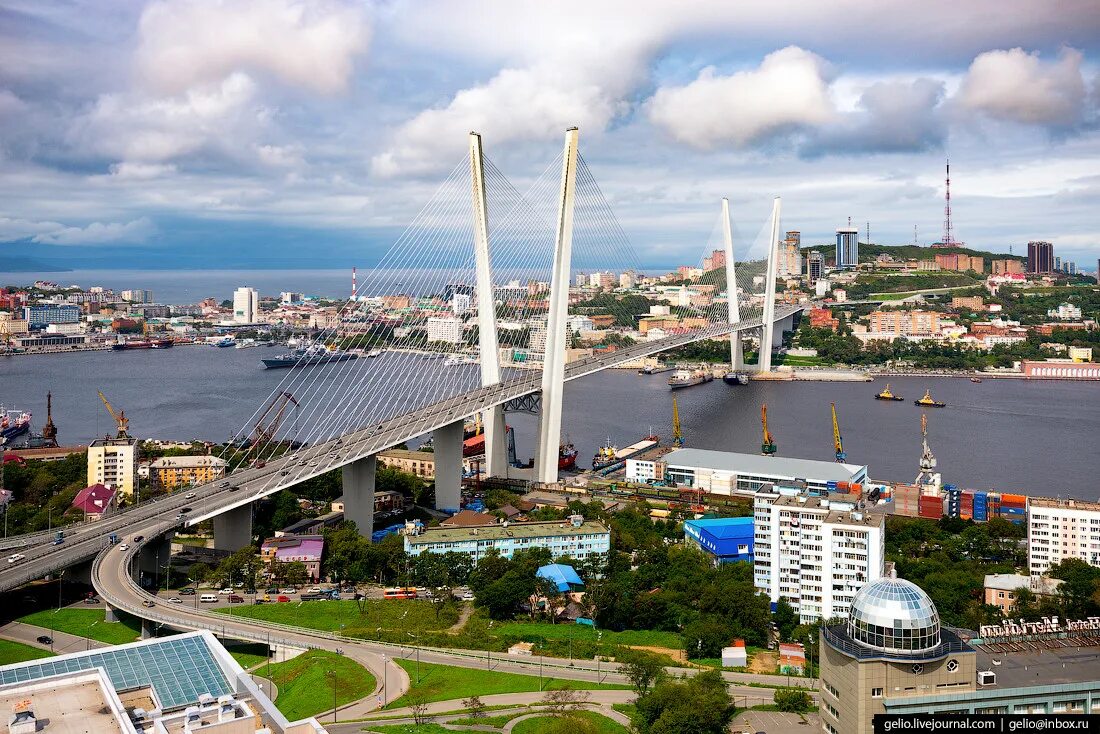 Gelio Степанов Слава Cable stayed bridge, Vladivostok, San francisco skyline