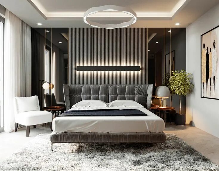 Посмотреть интерьер спальни new villa concept on Behance Luxurious bedrooms, Bedroom design, Luxury bedroom 