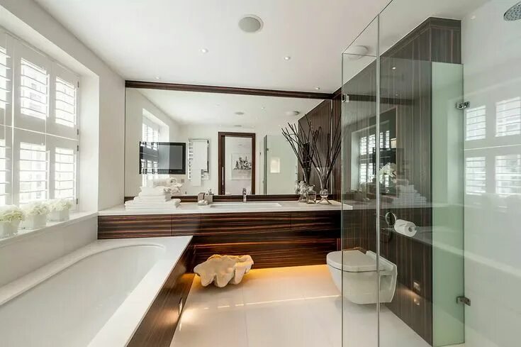 Посмотреть интерьер ванной Pin by Jamie Hayton on bathroom Color bathroom design, Bathroom design, Bathroom