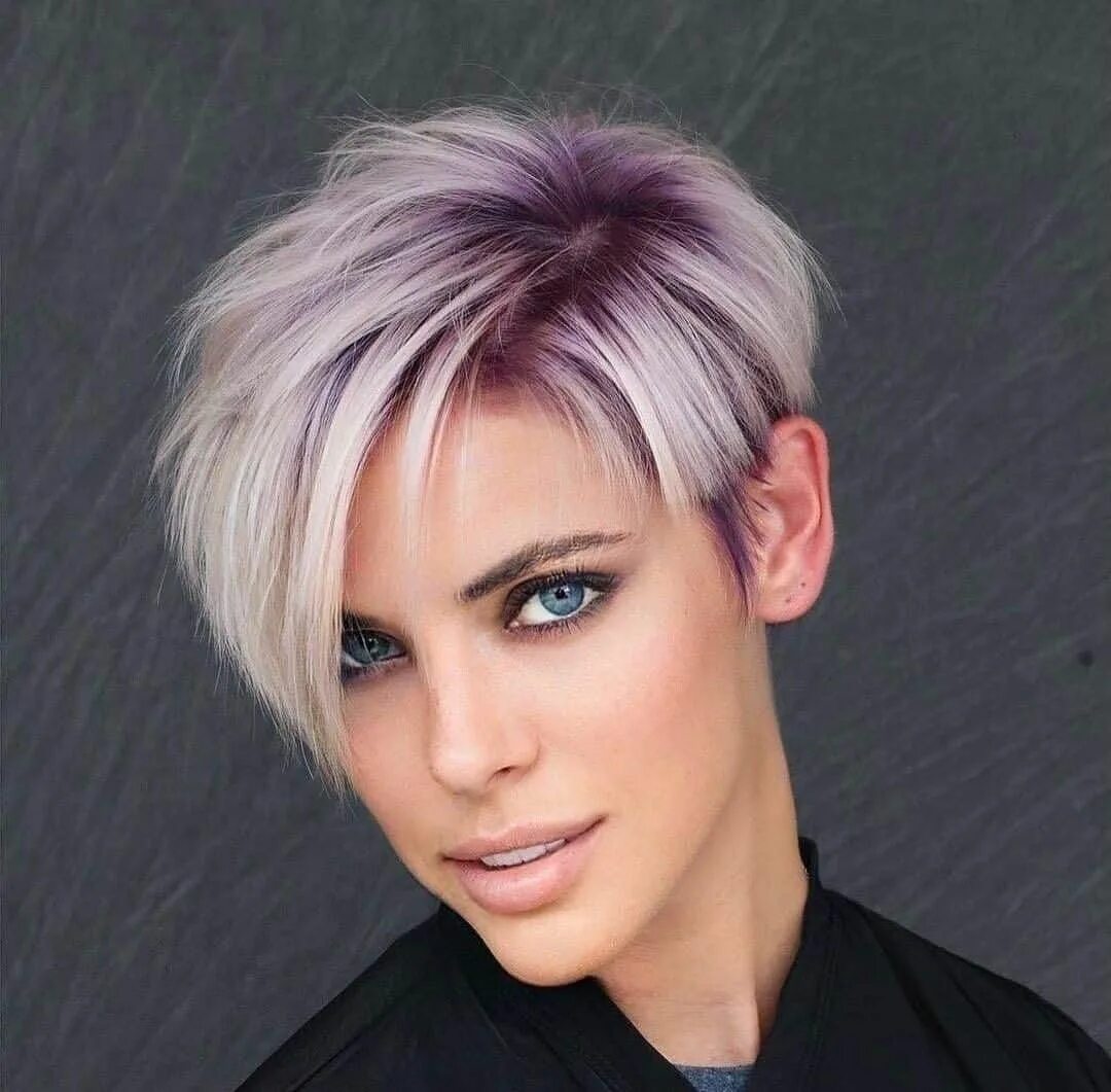 Посмотреть модные стрижки 50+ Boldest Funky Colored Pixie Cut Ideas Short hair color, Funky short hair, Th