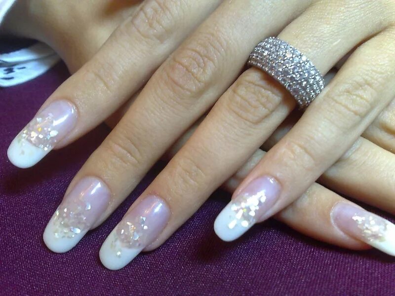 lindoo French acrylic nails, Gel nails, French tip acrylic nails