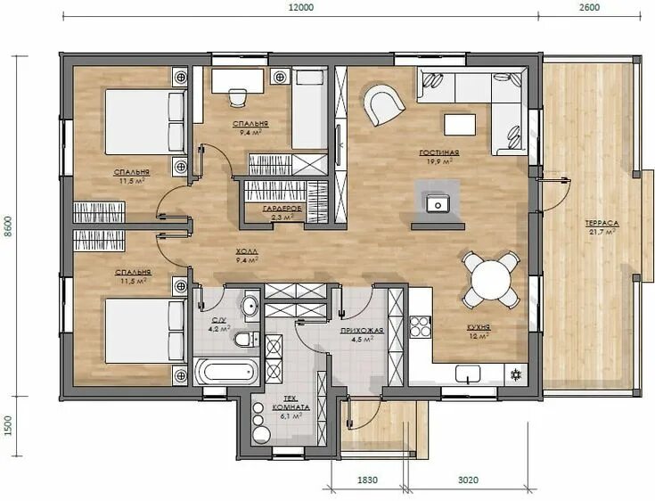 Посмотреть планировку дома Планировки финских домов с сауной или террасой Small house design architecture, 