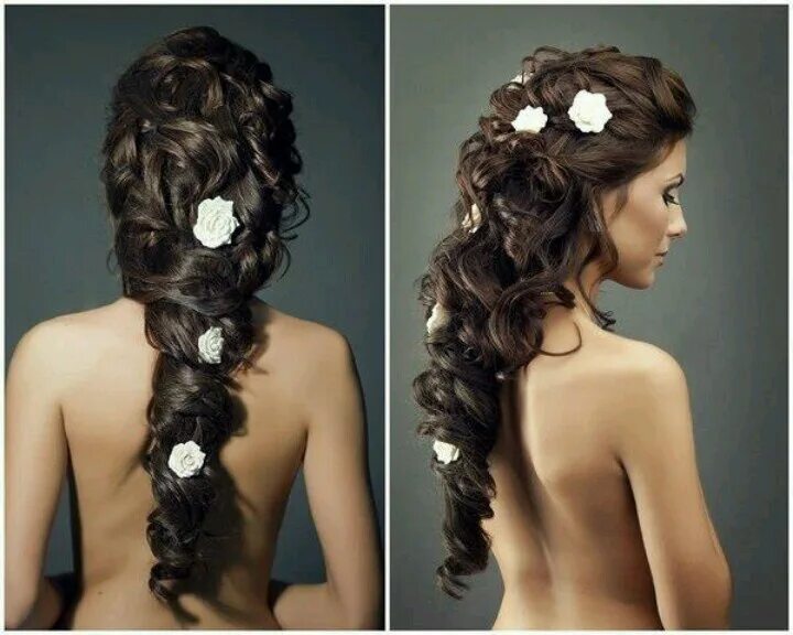 Посмотреть прически на длинные волосы Live this! Beautiful! Wedding hairstyles, Bridal hairstyles with braids, Curly h