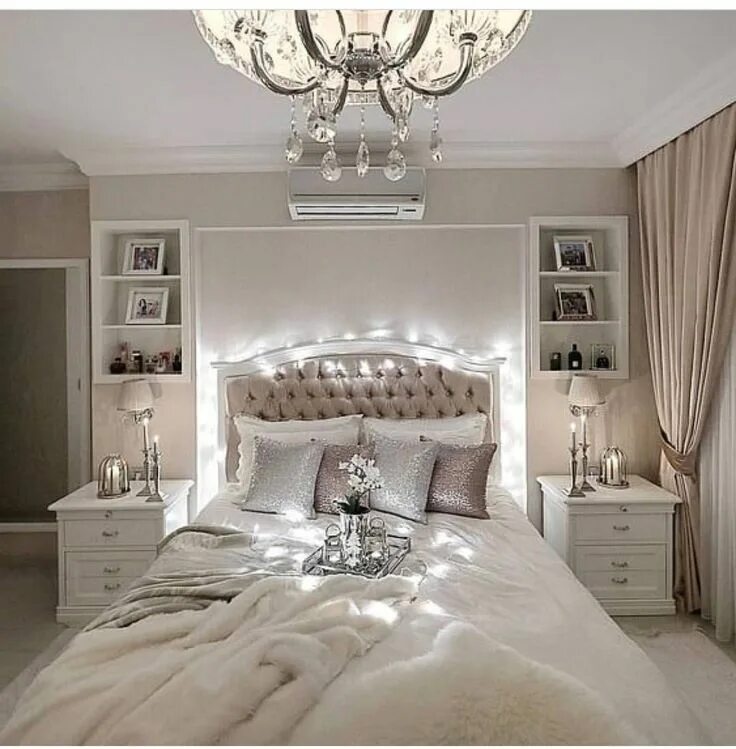 Посмотреть спальни фото Pin on H օ ʍ ҽ ❥ ➳ Bedroom decor, Luxurious bedrooms, Fancy bedroom