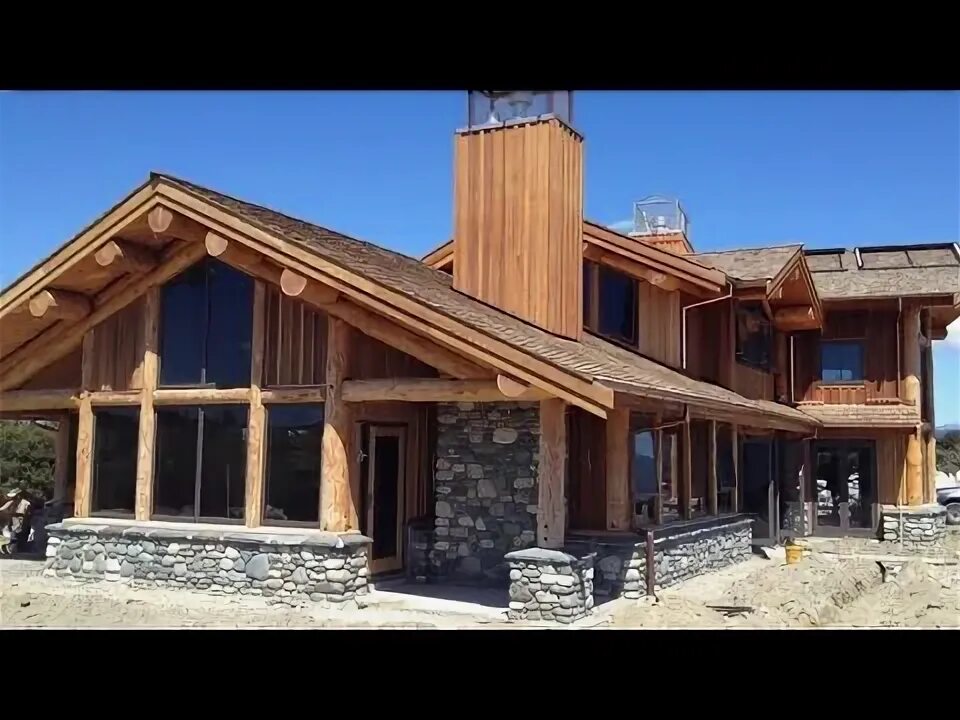 Пост энд бим проекты домов фото Stunning Three Story Post And Beam Log House In New Zealand - YouTube