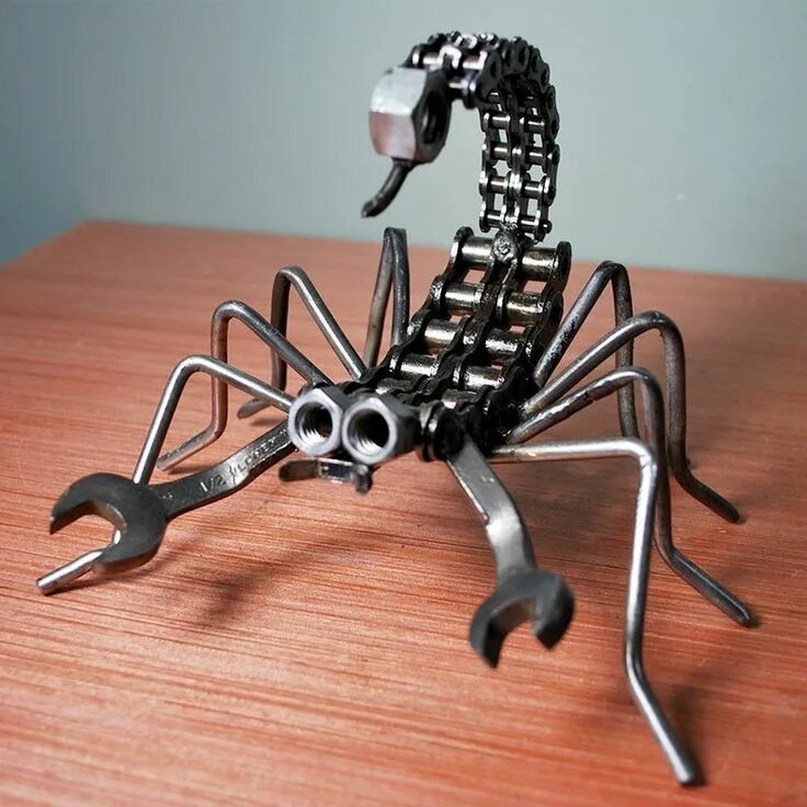 Поставь поделки самоделки Scorpion - Etsy Welding art projects, Scrap metal art, Metal art welded