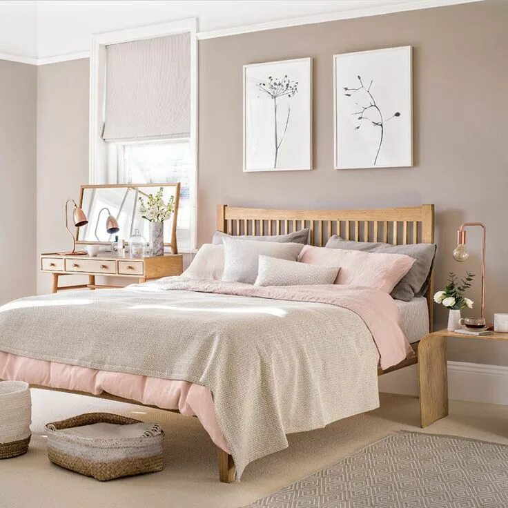 Постельные цвета в интерьере Pink bedroom ideas that can be pretty and peaceful, or punchy and playful Decora