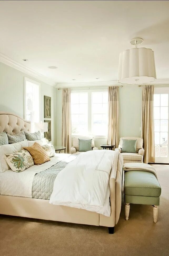 Постельные цвета в интерьере спальни Sea salt - guest bedroom. Home Pinterest Traditional bedroom decor, Traditional 