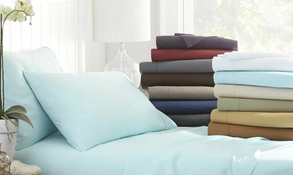 Постельные ткани названия и фото How to Buy Bed Sheets That Feel Like a Dream Overstock.com Best bed sheets, Bed 