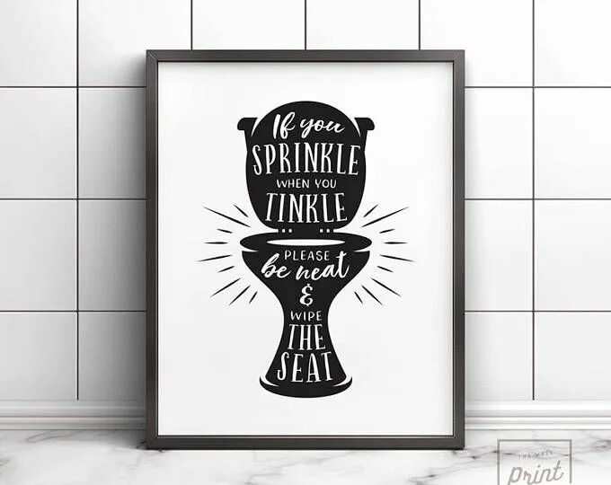 Постер для туалета фото Funny Bathroom Art PRINTABLE Art Bathroom Wall Decor If You Etsy UK Kids bathroo