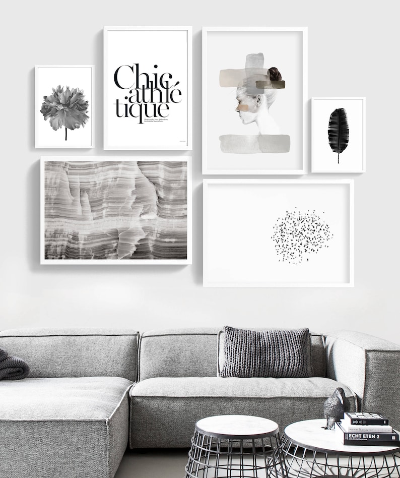 Постеры для интерьера для распечатки бесплатно Woman art print living room art female print Abstract Wall Etsy