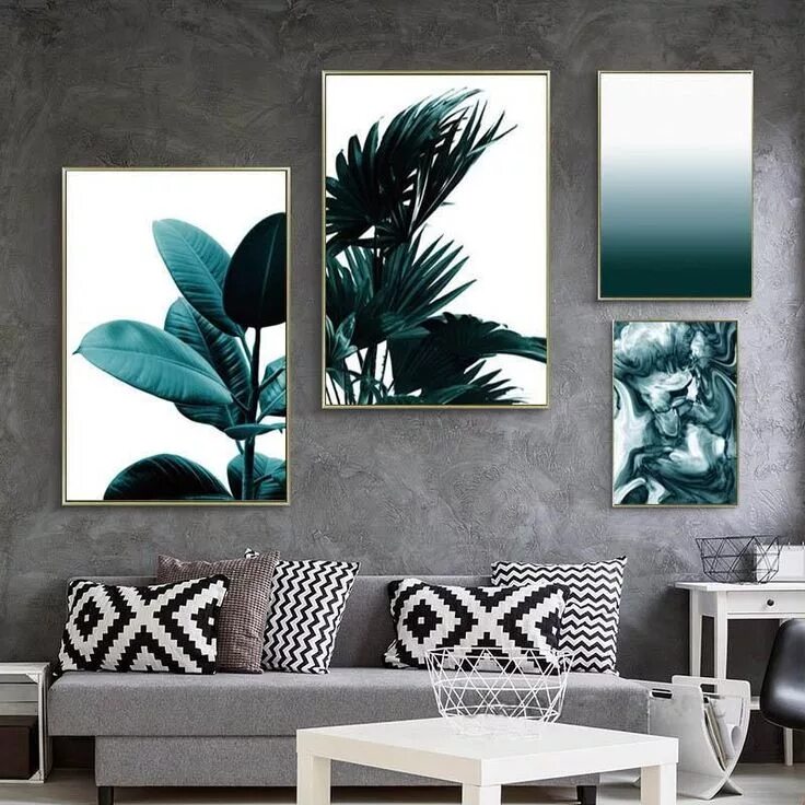 Постеры для интерьера на стену в гостиную Beach Forest Wall Art Canvas - InStyle Walls LLC #beachpictureswallart Wall art 