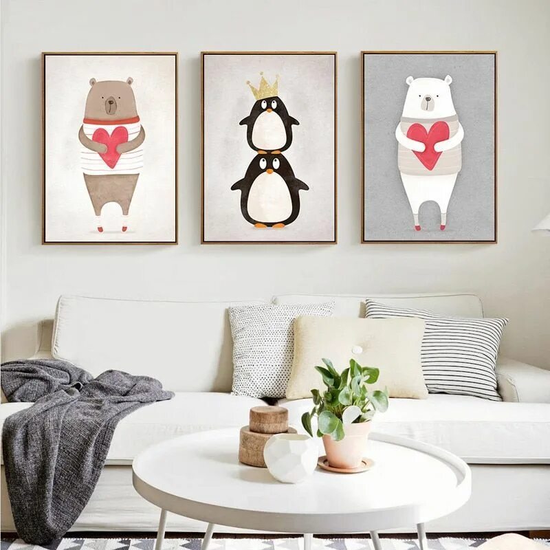 Постеры на стену для интерьера детские Penguins in Your Home: Ideas for Interior Design - Livemaster Kids room wall dec